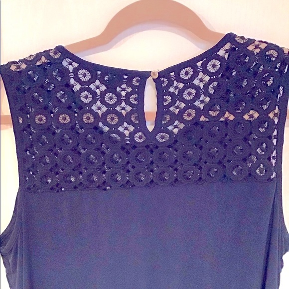 Navy blue dress tank size 0X (14/16). - Picture 1 of 4